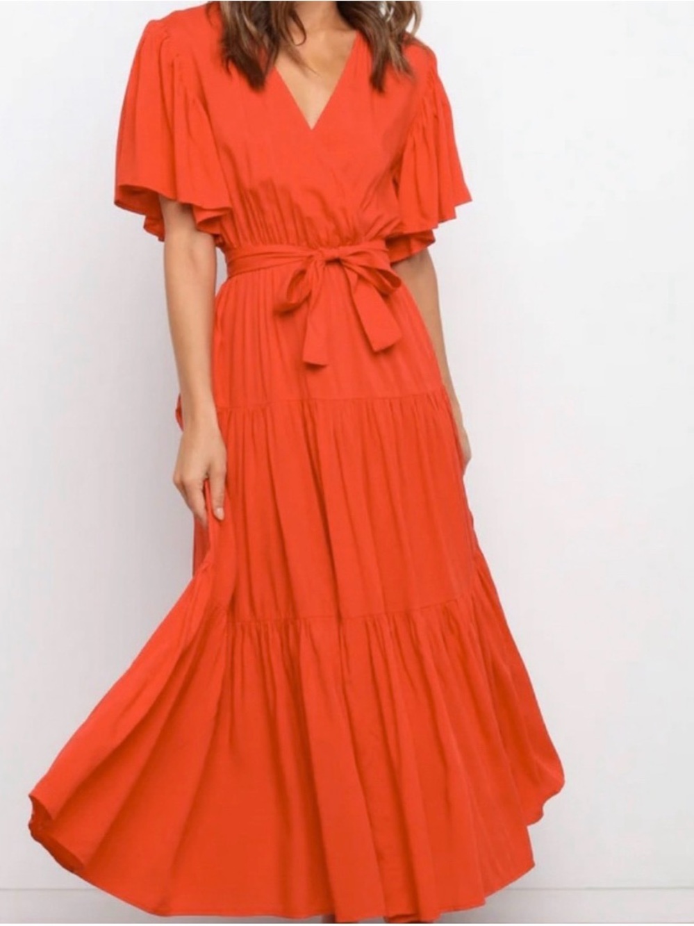 Petal & Pup Tiered Maxi Dress with Tie Waist